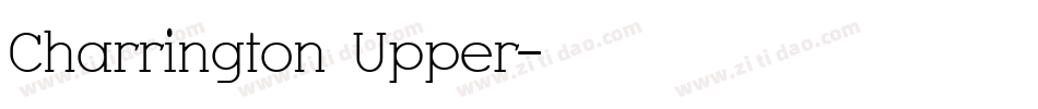 Charrington Upper字体转换